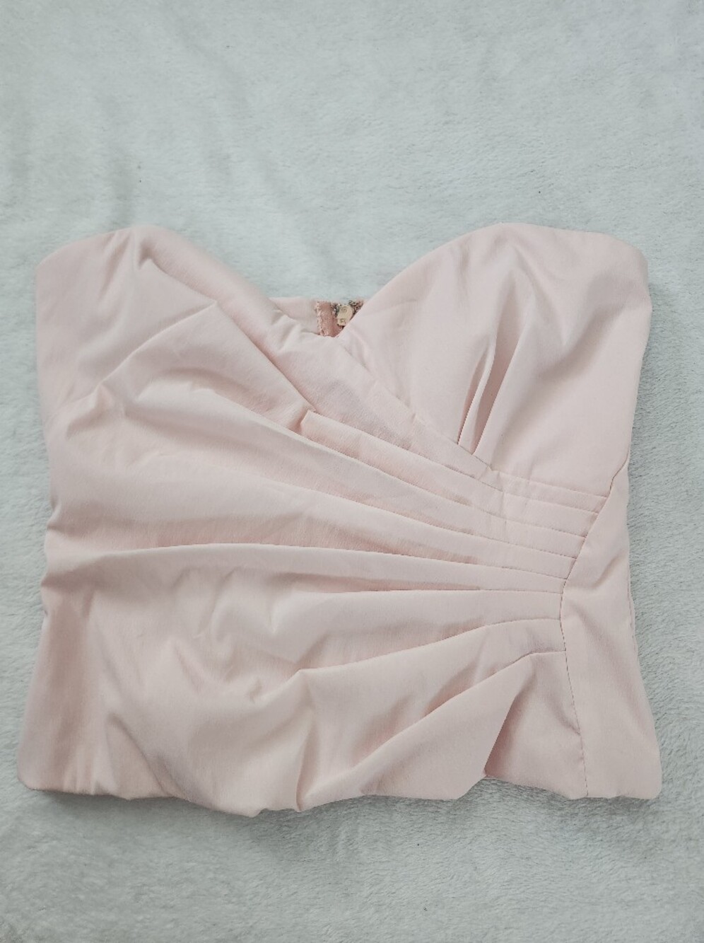 VERONIQUE YOUNG Size 6 Pastel Pink Y2K Romantic Coquette Barbiecore Corset Top - Picture 8 of 11